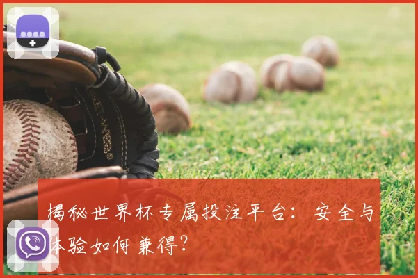 揭秘世界杯专属投注平台:安全与体验如何兼得?